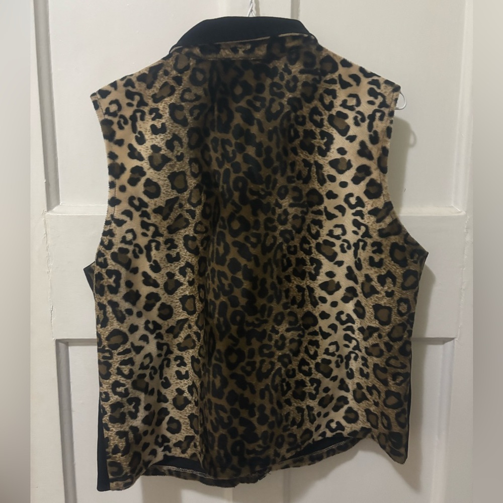 VINTAGE Leopard Print Vest - Picture 3 of 6